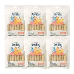 DENTITOY - Snacks de Vacuno Bolsa 7 unid Pack x 6