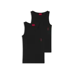 HUGO BOSS - Paquete de dos camisetas de algodón elástico con logo
