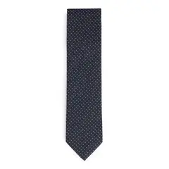 HUGO BOSS - Corbata de mezcla de seda con micro lunares de jacquard