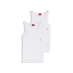 HUGO BOSS - Paquete de dos camisetas de algodón elástico con logo