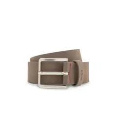 HUGO BOSS - Correa de ante con hebilla en tono plateado