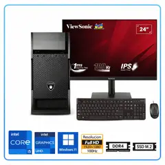 INTEL - Computadora LPC Core i5-12400 8GB RAM 512GB SSD 24" UHD 730