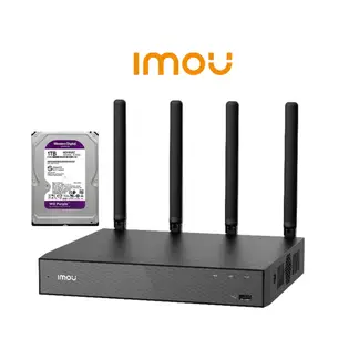 IMOU - Grabador de video NVR N110W Audio Doble vía 4K HDMI Compatibilidad ONVIF 10 Canales Wifi 1TB