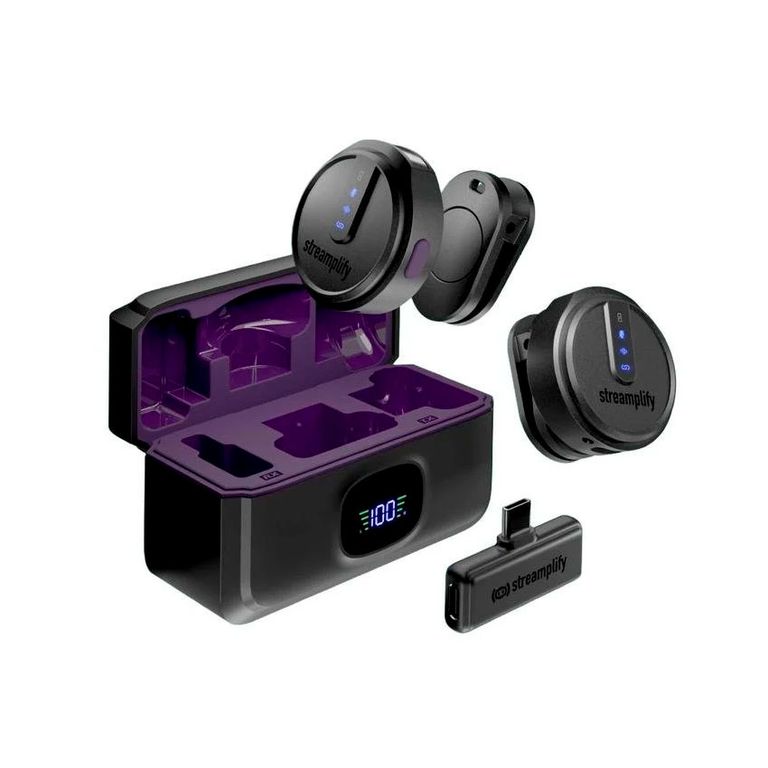 Micrófono MIC GO-48 Inalámbrico USB Negro