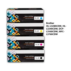 GENERICO - Kit de Tóner Compatible Brother TN-219 Negro y Colores para L3560CDW MFC-L3760CDW