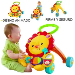 GENERICO - Andador Caminador Musical 2 en 1 LEON Multifunción