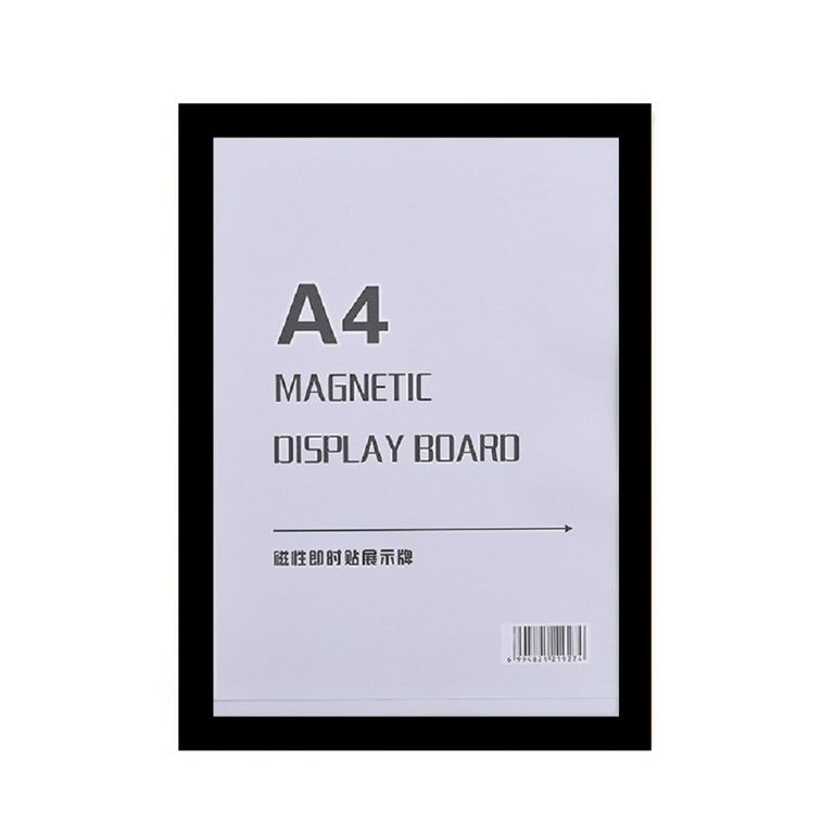 Marco Magnetico Autoadhesivo A4 para Documentos y Avisos Marco Negro