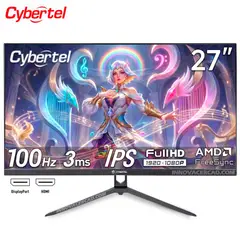 CYBERTEL - Monitor Gaming 27" MO27FF, Full HD 1920 x 1080, IPS, 100HZ, 3MS, FreeSync