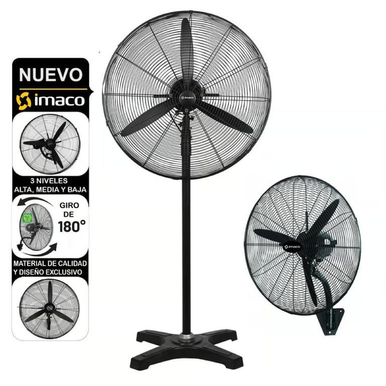 Ventilador Industrial de Pared y Piso 30″ 240 Watts