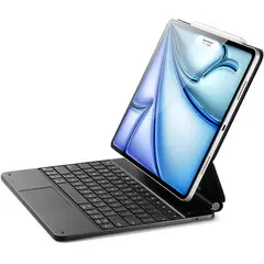 GENERICO - FUNDA CON TECLADO + TOUCHPAD IPAD AIR 13 2024 ACERO