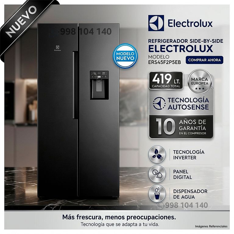 Refrigeradora ERS45F2P5EB Frost Free Inverter 419L