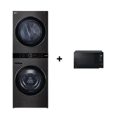 LG - COMBO WashTower WK22BS6 22Kg lavado y 16Kg de secado + Microondas MS2032GAS NeoChef™ 20L