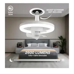 OEM - FOCO VENTILADOR INTELIGENTE LED RGB 360º HUMIFICADOR CON CONTROL