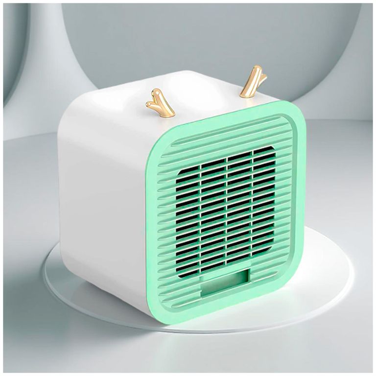 Mini Ventilador Enfriador Escritorio verde