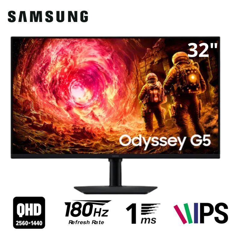 Monitor Odyssey G5 32” 2K IPS 180Hz 1ms LS32FG500ELXPE