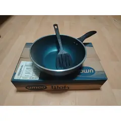 UMCO - - Wok negro antiadherente + espátula