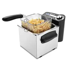 TAURUS - Professional 2 - Freidora professional, 1700 W capacidad de 2L Negro/Plata