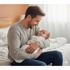 CERDITA - Manta Muselina para Bebé 2 Capas 100% algodón - Pato