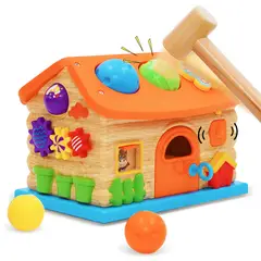 GENERICO - Casita Didáctica Encaje 12 en 1 con Luces y Sonidos para Bebés