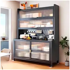 GENERICO - Estante de Almacenamiento Deluxe 6 Pisos 180cm Gris