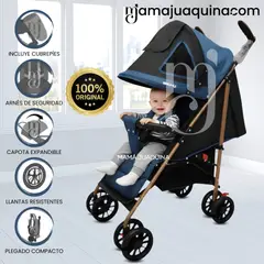 BABY - Coche Bastón «SHUWI» de lujo Blue