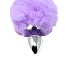 GENERICO - Plug Cola Conejo Dilatador Consolador Lavanda