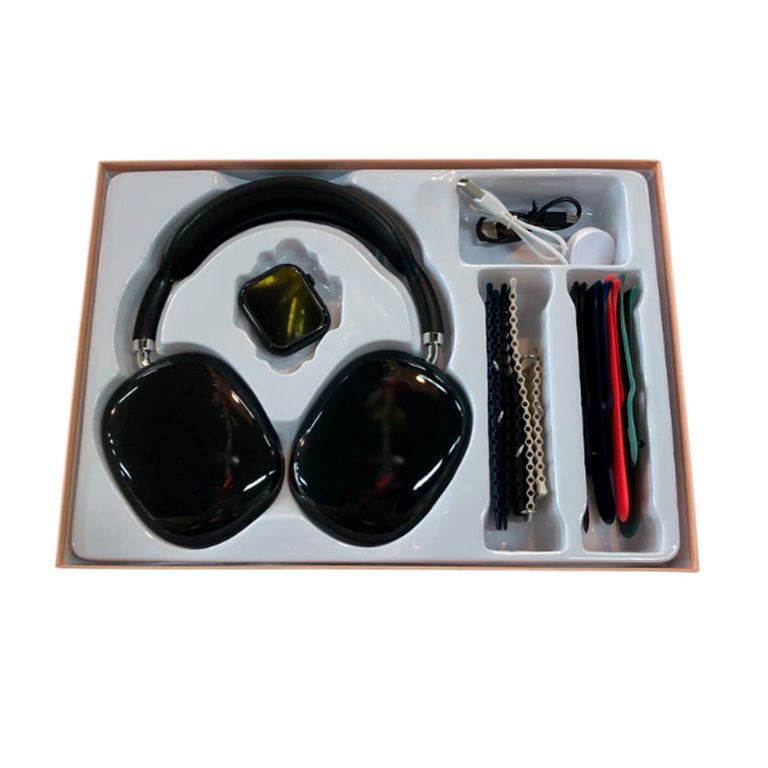 Kit reloj Smartwatch con 7 mallas + Auriculares inalámbricos vincha