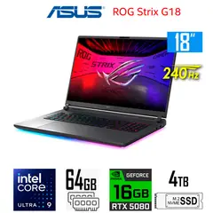 ASUS - ROG Strix G18 2025 Core Ultra 9-275HX 16GB RTX5080 64GB RAM 4TB SSD 18″ 25K WQXGA 240Hz