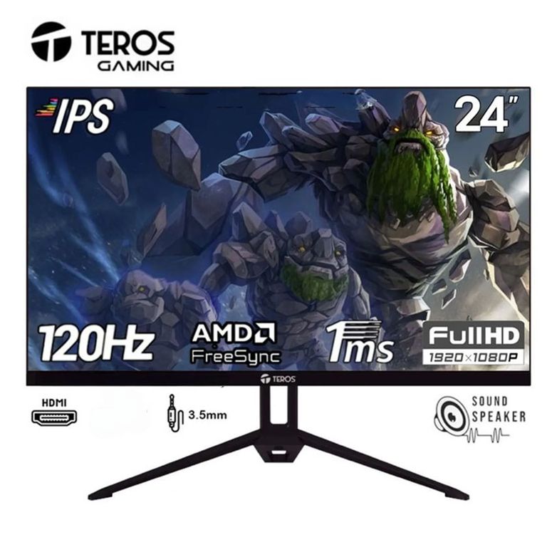 MONITOR LED IPS TE-2415S ANCHO/ 120HZ/ 1MS FHD/ HDMI/ DP/ 23.8