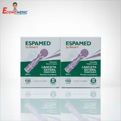 GENERICO - DUO LANCETA ESTERIL DESCARTABLE 30 G X 100 UND (ESPAMED) - BENDI C