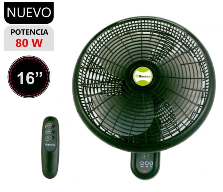 Ventilador De Pared BK-8210PD con control remoto