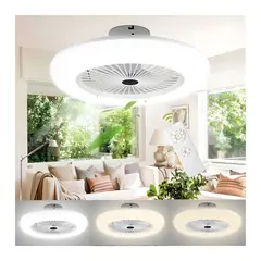 OEM - FOCO VENTILADOR LED DE TECHO GITATORIO REGULABLE 50W CONTROL Y FRAGANCIA