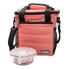 PYREX - Lonchera Térmica Totem Coral Taper Refractario 400 ml