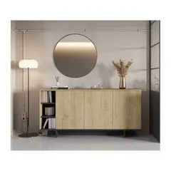 R&R MUEBLES - Aparador Nórdico Tounome Duna y Negro