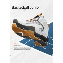 DANWEILE - Zapatillas de baloncesto para niños entrenando - Negro