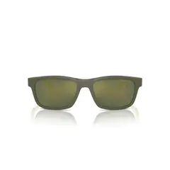 ARNETTE - Lentes de Sol Deya Military MatteShiny Dark Green Mirror Petrol AN4340 Hombre Negro