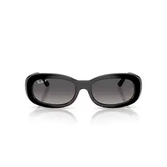 RAY BAN - Lentes de Sol Ray-Ban Black Gradient Grey Polar RB2221 Mujer Negro Polarizado