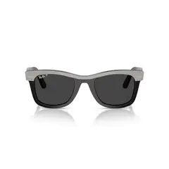 RAY BAN - Lentes de Sol Ray-Ban Wayfarer Grey On Black Polar Black RB2240 Unisex Gris Polarizado