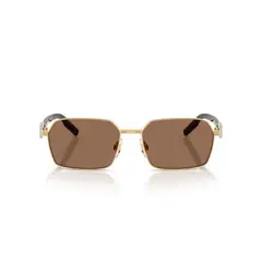 DOLCE&GABBANA - Lentes de Sol Dolce Gold Dark Brown DG2316 Hombre Dorado
