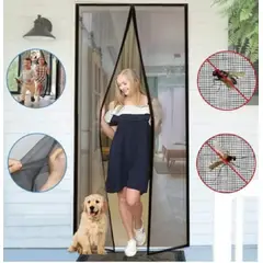 GENERICO - Cortina Malla Antimosquitos Imantada Para Puertas