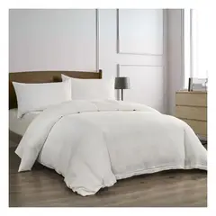 GENERICO - Funda plumón Muss 100 % algodón importado blanco