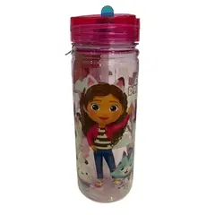 LA CASA DE GABBY - Tomatodo Escolar Botella Con Cañita Gabby Dollhouse 580 ML