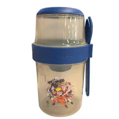 NARUTO - Vaso Yogurera Escolar Anime 310 ML + 560 ML