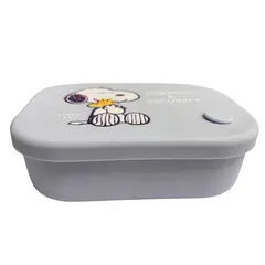 SNOOPY - Taper SiliconaEscolar Peanuts Lila 700 ML