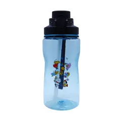 CHILDRENS CLUB - Tomatodo Escolar Botella Con Cañita BT21 BTS Kpop Kawai 1250 ML
