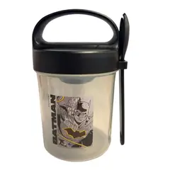 CHILDRENS CLUB - Taper con Cuchara Escolar Batman 560 ML