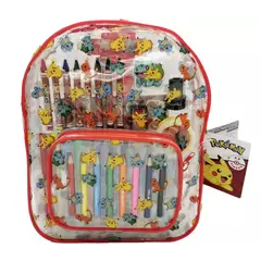 POKEMON - Mochila Nido con utiles escolares