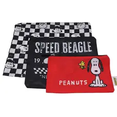 CHILDRENS CLUB - Set de Estuches Escolar x3 Snoopy Rojo y Negro