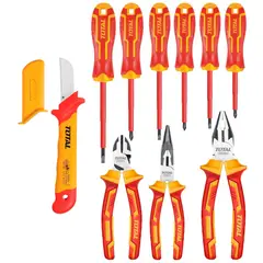 TOTAL - Alicates, Desarmadores y navaja dieléctricos 1000V industriales