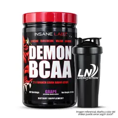 INSANE LABZ - Demon Bcaa / Anminoácidos 60 Servicios - Grape + Shaker